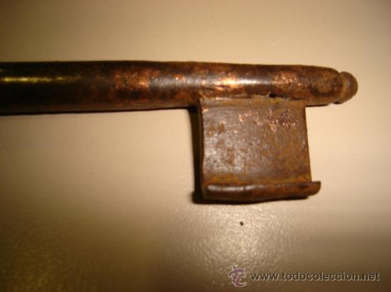 Antig&uuml;edades: LLAVE DE HIERRO. 19 CM LARGO - Foto 2