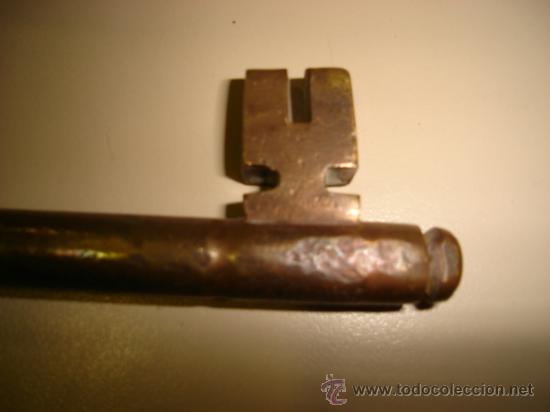 Antig&uuml;edades: LLAVE DE HIERRO. 17 CM LARGO. LIMPIA - Foto 2