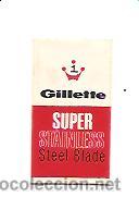 Antig&uuml;edades: HOJA DE AFEITAR GILLETTE SUPER STAINLESS - Foto 1