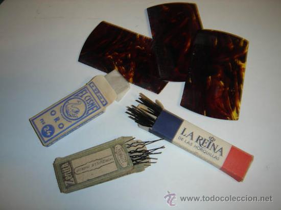 Antig&uuml;edades: caja de peines orquillas - Foto 3