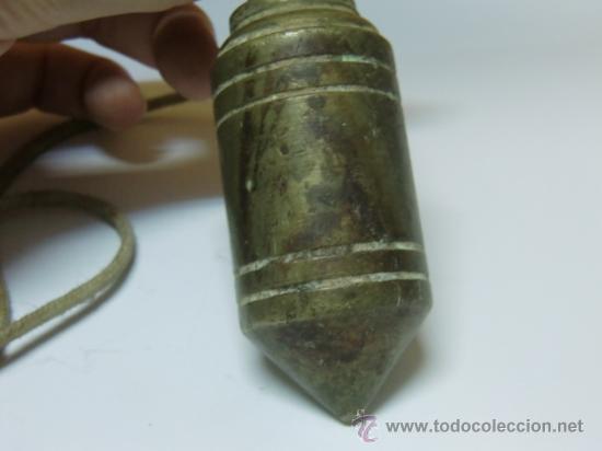 Antig&uuml;edades: Plomada antigua de bronce - Foto 4