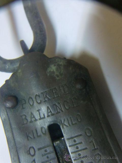 Antig&uuml;edades: Antigua balanza inglesa POCKET BALANCE - Foto 3