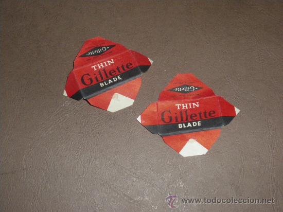 Antig&uuml;edades: HOJAS DE AFEITAR THIN GILLETTE BLADE. - Foto 1
