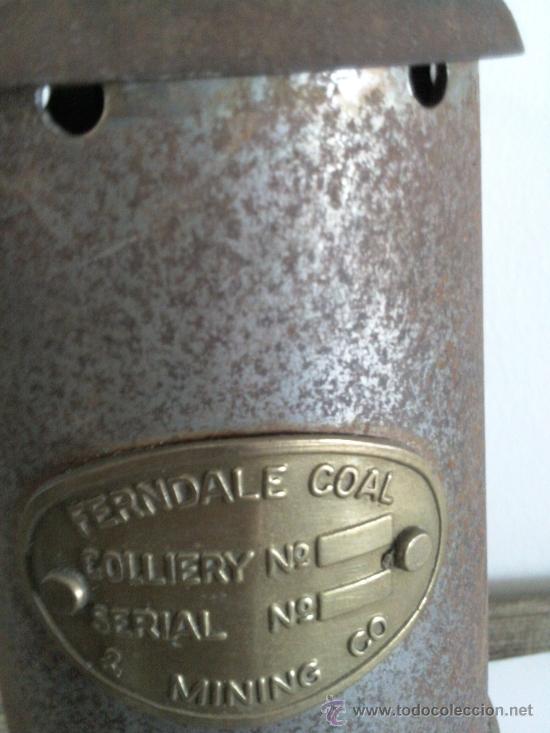 Antig&uuml;edades: L&aacute;mpara minera Ferndale Coal & Mining Co - Foto 2