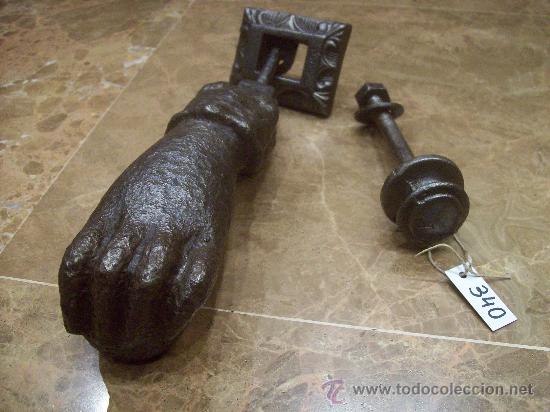 Antig&uuml;edades: ANTIGUO PICAPORTE DE HIERRO - Foto 1