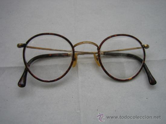 Antig&uuml;edades: Gafas antiguas con ba&ntilde;o de oro - Foto 1