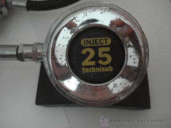 Antig&uuml;edades: Regulador buceo antiguo Technisub con bolsa Inject 25 - Foto 2