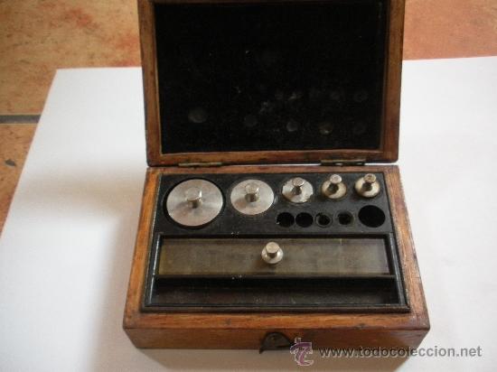 Antig&uuml;edades: antiguo Juego de pesas de precision, incompleta - Foto 1