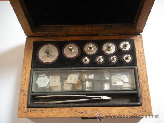 Antig&uuml;edades: antiguo Juego de pesas de precision, completo - Foto 2