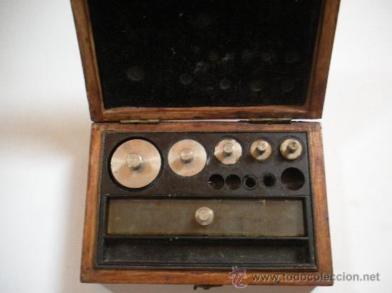Antig&uuml;edades: antiguo Juego de pesas de precision, incompleta - Foto 2