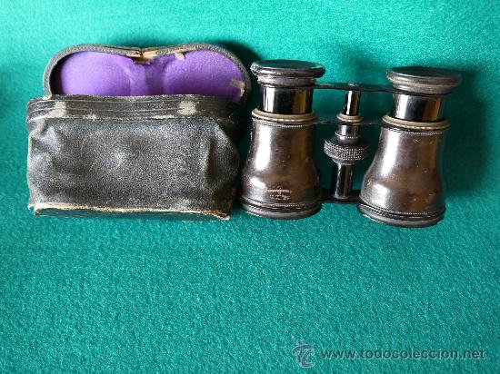 Antig&uuml;edades: PRISMATICOS DE LOS A&Ntilde;OS 35 APROXIMADAMENTE CON FUNDA - Foto 4