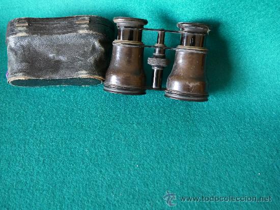 Antig&uuml;edades: PRISMATICOS DE LOS A&Ntilde;OS 35 APROXIMADAMENTE CON FUNDA - Foto 6