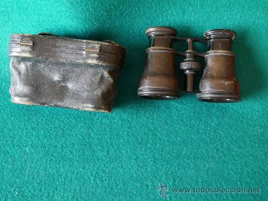 Antig&uuml;edades: PRISMATICOS DE LOS A&Ntilde;OS 35 APROXIMADAMENTE CON FUNDA - Foto 7