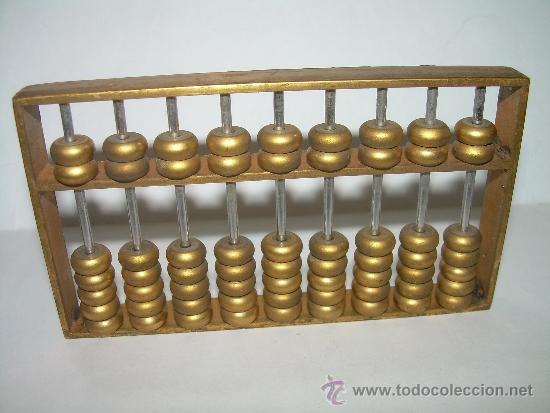 Antig&uuml;edades: PEQUE&Ntilde;O Y BONITO ABACO DE BRONCE. - Foto 1