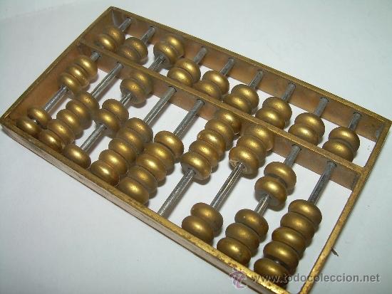 Antig&uuml;edades: PEQUE&Ntilde;O Y BONITO ABACO DE BRONCE. - Foto 3