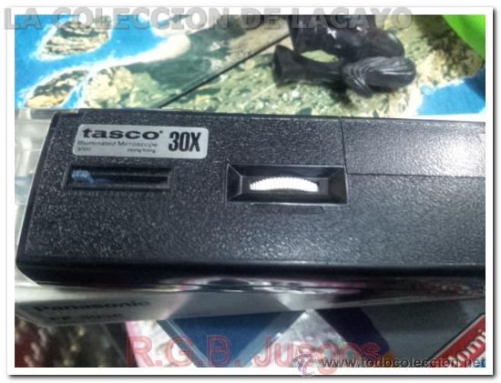 Antig&uuml;edades: MICROSCOPIO DE BOLSILLO TASCO 30X CON LUZ - Foto 1