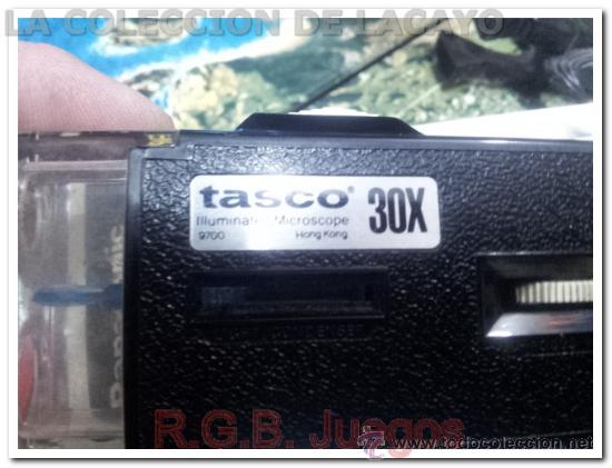 Antig&uuml;edades: MICROSCOPIO DE BOLSILLO TASCO 30X CON LUZ - Foto 2