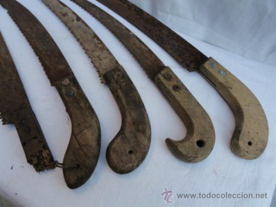 Antig&uuml;edades: LOTE DE 5 ANTIGUAS SIERRAS DE CARPINTERO. - Foto 2