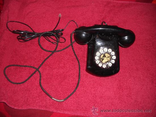 Tel&eacute;fonos: ANTIGUO TELEFONO BAQUELITA WWTTON .FUNCIONA . - Foto 3