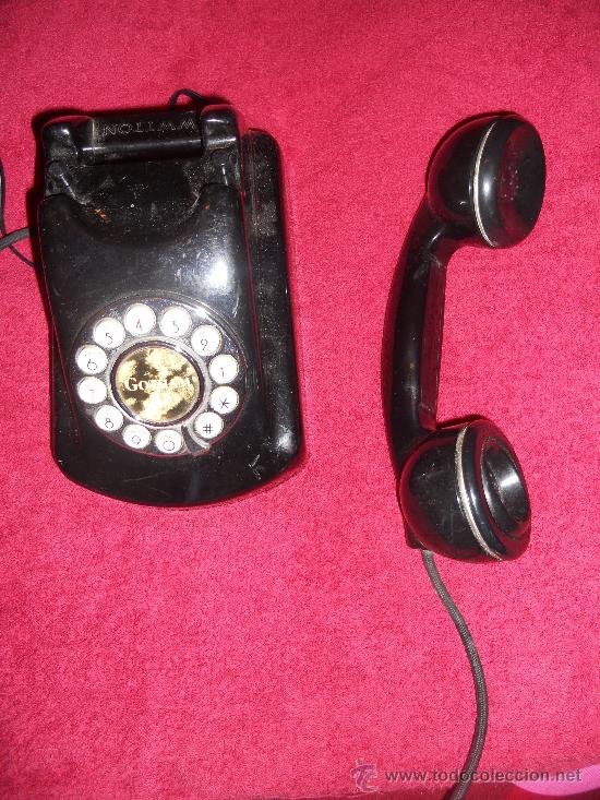 Tel&eacute;fonos: ANTIGUO TELEFONO BAQUELITA WWTTON .FUNCIONA . - Foto 5