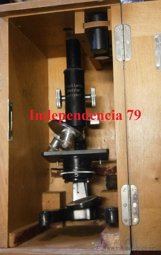 Antig&uuml;edades: Microscopio alem&aacute;n en caja - Foto 1