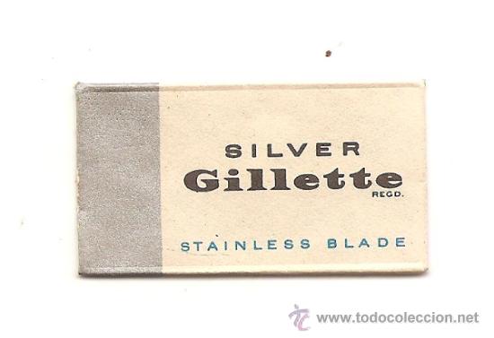 Antig&uuml;edades: HOJA DE AFEITAR GILLETTE SILVER - Foto 1