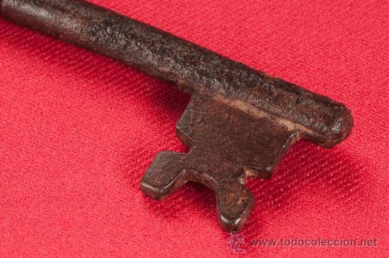 Antig&uuml;edades: LLAVE DE HIERRO FORJADO DEL SIGLO XVIII - Foto 2