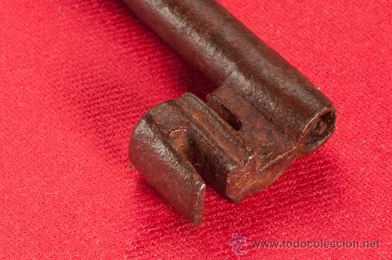 Antig&uuml;edades: LLAVE DE HIERRO FORJADO DEL SIGLO XIX - Foto 3