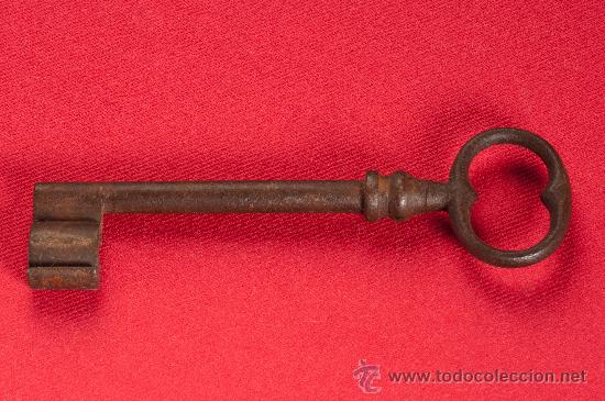 Antig&uuml;edades: LLAVE DE HIERRO FORJADO DEL SIGLO XIX - Foto 2