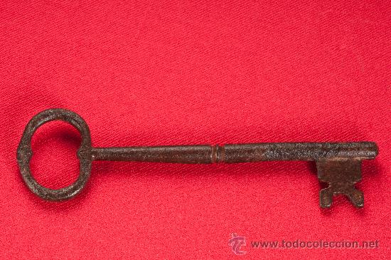 Antig&uuml;edades: LLAVE DE HIERRO FORJADO DEL SIGLO XVIII - Foto 1