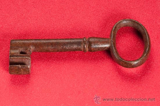Antig&uuml;edades: LLAVE DE HIERRO FORJADO DEL SIGLO XIX - Foto 1