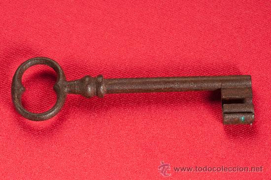 Antig&uuml;edades: LLAVE DE HIERRO FORJADO DEL SIGLO XIX - Foto 1