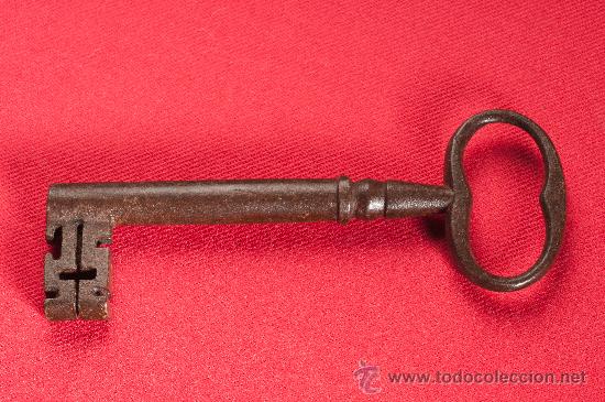 Antig&uuml;edades: LLAVE DE HIERRO FORJADO, FINALES DEL SIGLO XVIII - Foto 2