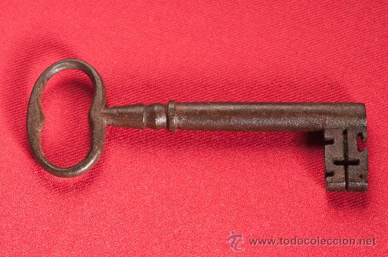 Antig&uuml;edades: LLAVE DE HIERRO FORJADO, FINALES DEL SIGLO XVIII - Foto 1
