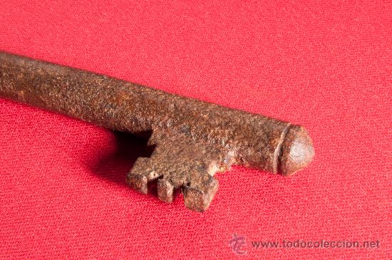 Antig&uuml;edades: LLAVE DE HIERRO FORJADO DEL SIGLO XIX - Foto 3