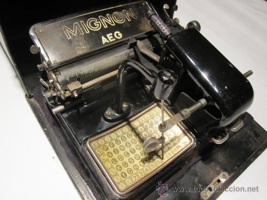Antig&uuml;edades: ANTIGUA MAQUINA DE ESCRIBIR MIGNON MOD. 3 - Foto 3