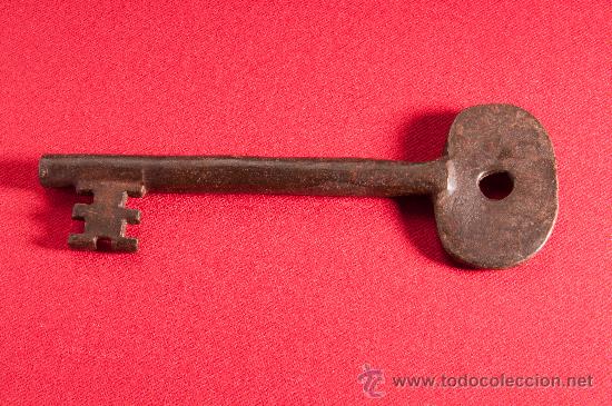 Antig&uuml;edades: LLAVE DE HIERRO FORJADO DEL SIGLO XVIII - Foto 2