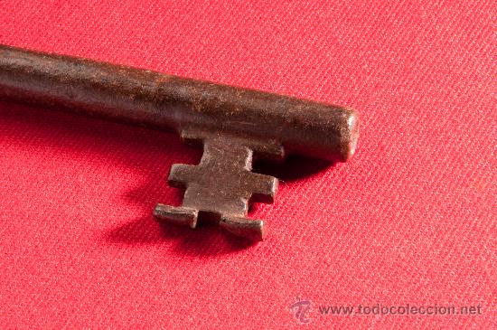 Antig&uuml;edades: LLAVE DE HIERRO FORJADO DEL SIGLO XVIII - Foto 3
