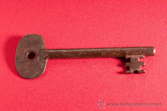 Antig&uuml;edades: LLAVE DE HIERRO FORJADO DEL SIGLO XVIII - Foto 1