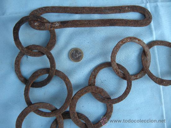 Antig&uuml;edades: ANTIGUA CADENA LLAR EN HIERRO FORJADO - Foto 4