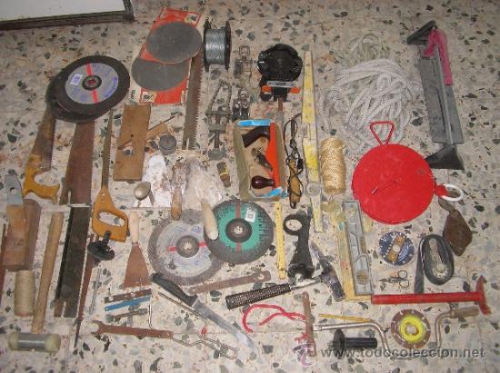 Antig&uuml;edades: Lote de antiguas herramientas de usos varios - Foto 4