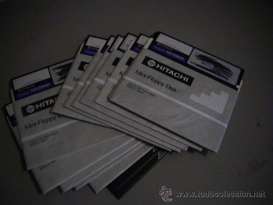 Antigüedades: lote de 16 floppy disk hitachi 5 1/4 - Foto 1 - 36817634