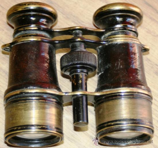 Antig&uuml;edades: MUY CUIDADO PRISMATICO EN CUERO Y BRONCE - Foto 1