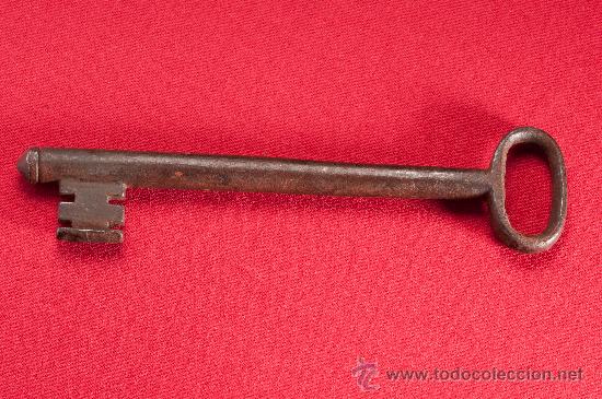 Antig&uuml;edades: LLAVE DE HIERRO FORJADO SIGLO XIX - Foto 2