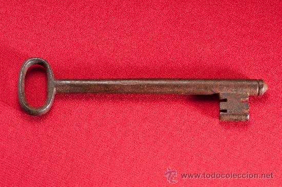 Antig&uuml;edades: LLAVE DE HIERRO FORJADO SIGLO XIX - Foto 1