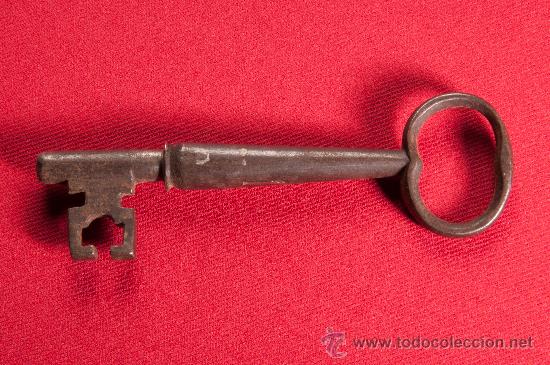 Antig&uuml;edades: LLAVE DE HIERRO FORJADO FINALES SIGLO XVIII - Foto 2