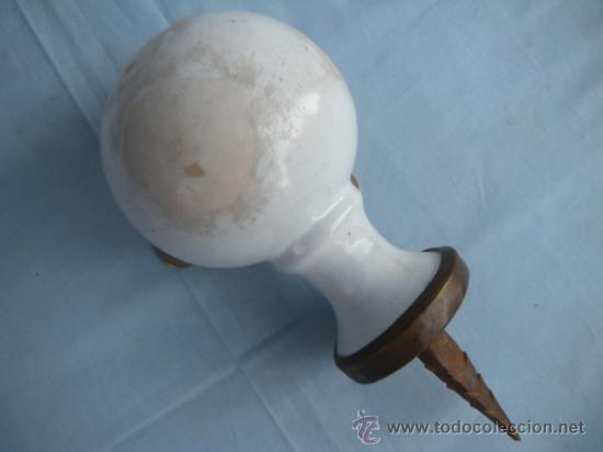 Antig&uuml;edades: ANTIGUA BOLA POMO DE ESCALERA - Foto 2