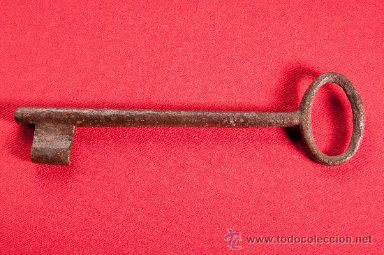 Antig&uuml;edades: LLAVE DE HIERRO FORJADO  FINALES SIGLO XVIII - Foto 2