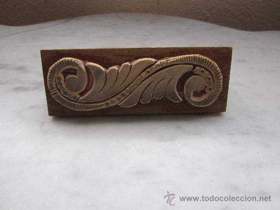 Antig&uuml;edades: tampon de imprenta para estampaci&oacute;n - Foto 1