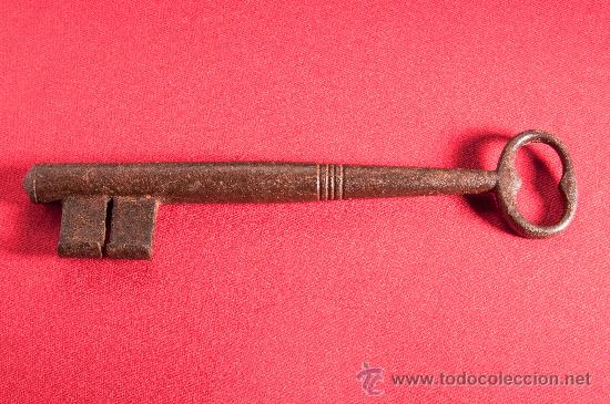 Antig&uuml;edades: LLAVE DE HIERRO FORJADO FINALES SIGLO XVIII - Foto 2